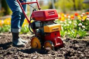 utiliser une motobineuse dans votre jardin