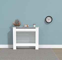 Cache radiateur bois blanc